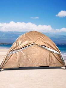 1个双层迷彩帐篷，露营装备，包含内外帐，遮阳，防水，防蚊，易于搭建和折叠，含地钉和收纳袋，适合户外运动、徒步旅行，多种颜色可选