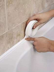 1 cuộn băng keo PVC chống thấm nước tự dính dùng cho khe nứt, thích hợp cho nhà bếp, phòng tắm, bồn tắm - trắng - Xem 7