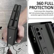 For Samsung Z Fold 6 Case With Privacy Screen Protector [Magnetic Strong Hinge Protection] [Adjustable Kickstand] For Samsung Galaxy Z Fold 6 Case Military-Grade Protection All-Inclusive Cover - LightGray - View 4