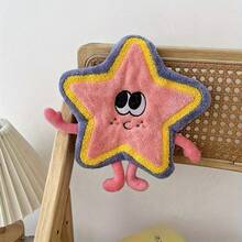 Cute Towel, Modern Style, Polyester, Cartoon Pattern, Hand Wash Only, Kitchen And Bathroom Towel - Màu tím (một gói) - Xem 4