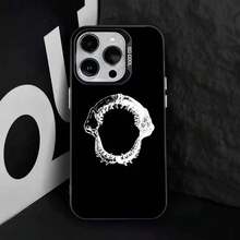 Funda para teléfono Cruz C-Cafune Me Muevo Con Dios para 17,16,15,14,13,12,11,Pro,Max,Plus, anti-caída, negra mate dura - Z4 - Ver 9