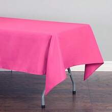 LinenTablecloth 152,4 cm x 320,04 cm mantel Rectangular poliéster(Fucsia Clásico, rústico, moderno, granja, contemporáneo, retro) - Multicolor - Ver 5