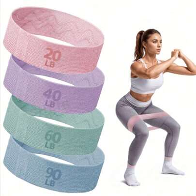 Yoga Shaping Strength Training Non-Slip Strap, Elastic Waist Belt With Weight Counter, Butt Lifting Ring, Leg Stretching Strap, Explosive Power Training Fitness Bands, Suitable For Men And Women, Indoor And Outdoor Sports Training