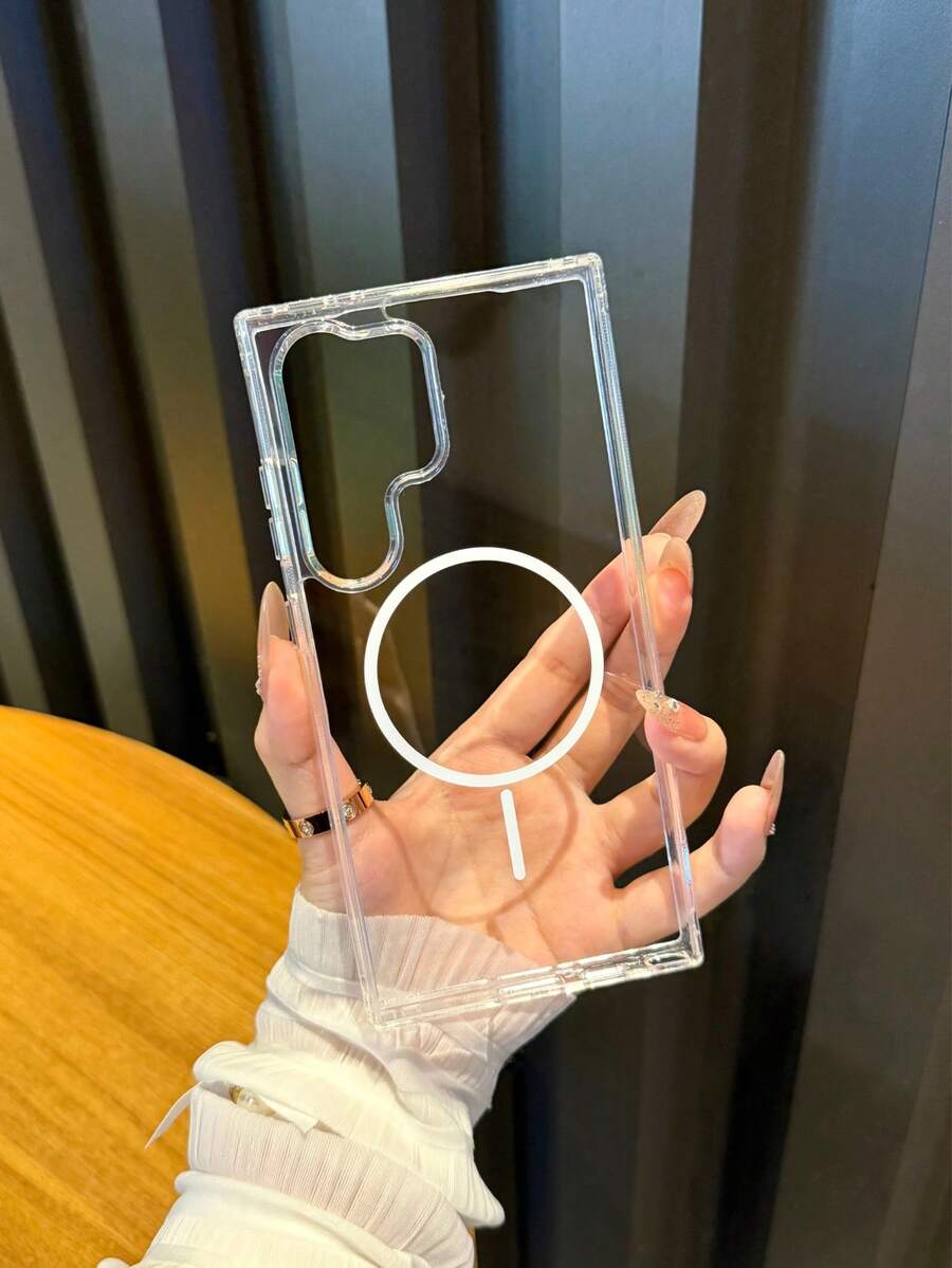 1个简约时尚高透明亚克力磁吸手机壳,兼容 17/17 Air/17 Pro/17 Pro Max/16 Pro Max/16/16 Pro/16 Plus/15/15 Pro Max/15 Pro/11/12/13/14 Pro Max/11 Pro/11 Pro Max/12 Pro/12 Pro Max/13 Pro/13 Pro Max/14 Pro/14 Pro Max,创意优雅 - 無色 - 查看 1