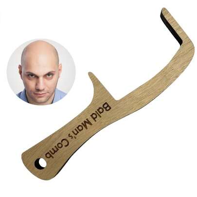 Lược đầu hói vui nhộn, Quà tặng hài hước, Quà tặng chơi khăm Ngày của Cha, Lược hói cho nam hói, Quà tặng tiệc hài hước, Quà tặng sinh nhật cho nam giới