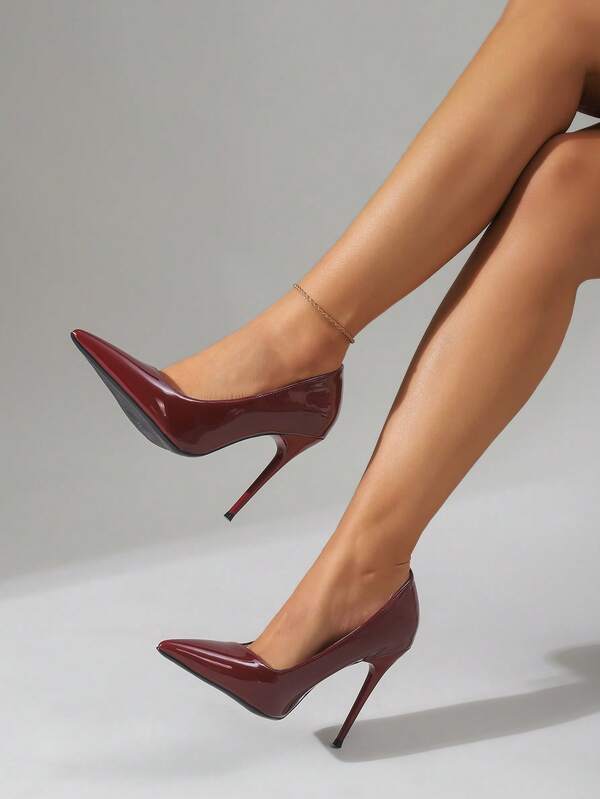 2026 Nouvelles chaussures à talons hauts pour femmes, talons aiguilles français à la mode, bout pointu, décolleté bas, élégantes chaussures à talons hauts, chaussures de robe décontractées confortables