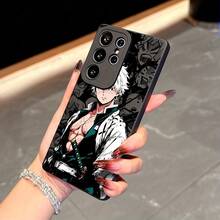 Funda de teléfono genial de anime D-Demons Slayers, adecuada para Samsung Galaxy S25 S24 S23 S22 S21 S20 FE Ultra Plus Edge 4G 5G, cubierta trasera suave de TPU anti-caída, cubierta a prueba de golpes, diseño de anime, tema de cultura pop, cubierta ligera, material duradero, casual - Mezcla de colores - Ver 4