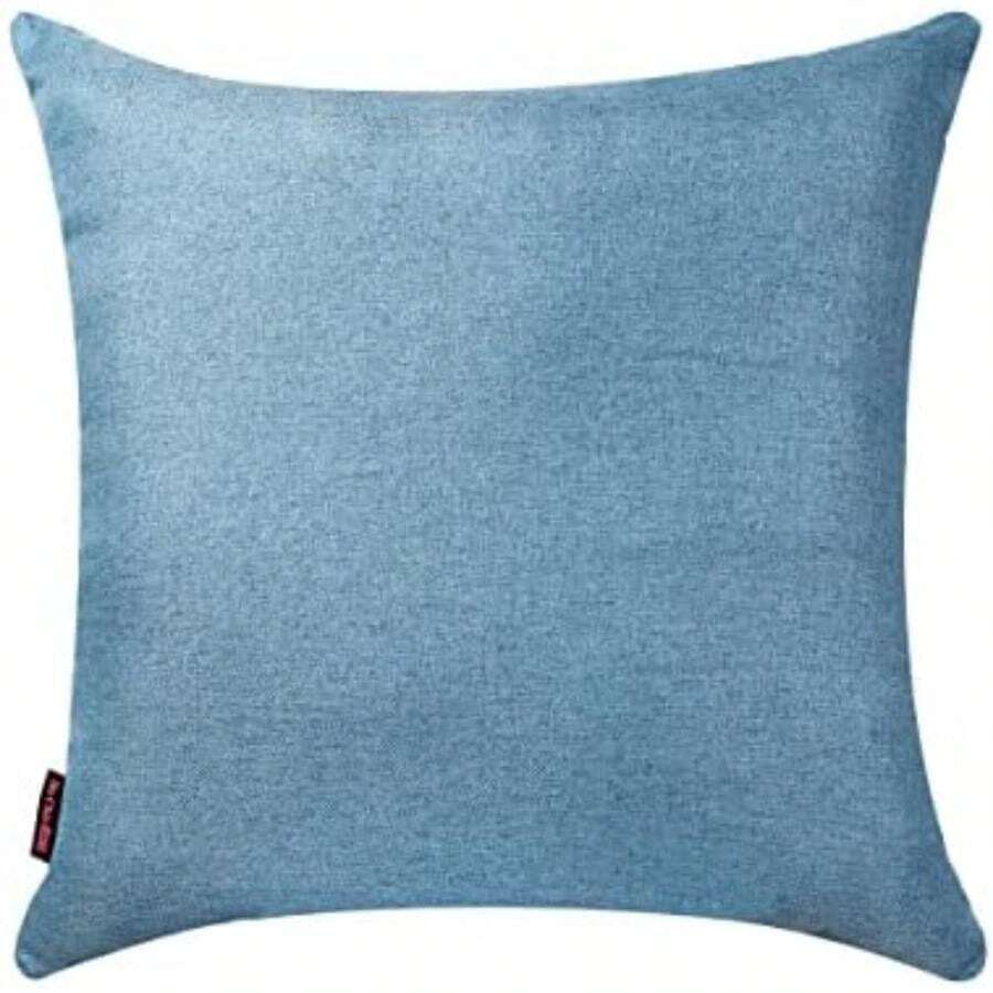 Sochic - Cojín Cuadrado Petra , Hecho en México, Color(60x60cm Azul Tulum) - Multicolor - Ver 1