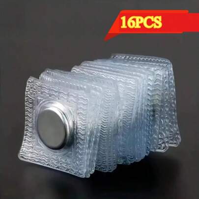 16pcs Magnetic Sewing Clips, Invisible Metal Clips Suitable For Clothing And Bags, Easy-To-Use Handcraft Accessories, Essential For DIY, Fabric Clips, Fashion Clips, Seamless Connection, Durable Fasteners, Strong Magnets, Magnetic Clips, Handcraft Clips, Hobbyists