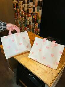 20 piezas - Bolsas de regalo con forma de corazón para bodas, bolsas de regalo de plástico con forma de corazón, utilizadas para decoraciones de entrega de regalos, bolsas para el Día de San Valentín que se pueden reutilizar. Bolsas de regalo de plástico grueso con diseño de corazón - perfectas para el Día de San Valentín, cumpleaños y embalaje minorista, adecuadas para regalos y embalaje de obsequios, ideales para el Día de San Valentín, bodas y otras celebraciones - Multicolor - Ver 10