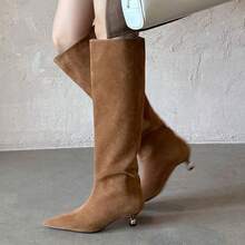 Botas altas para mujer - gris soltero - Ver 2