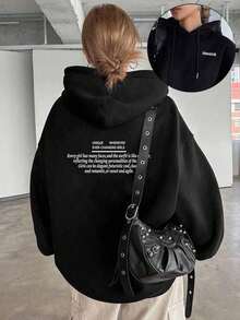 大码女式宽松休闲薄款卫衣，秋季开学季新品，适合秋冬季穿着