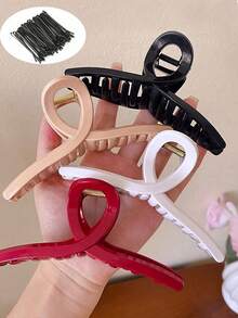 Kẹp tóc silicon mềm mới năm 2026, kẹp tóc cao cấp chống rơi, bền chắc, kẹp tóc vuông mềm mại dành cho nữ, kẹp tóc linh hoạt phù hợp với tóc dày, kẹp tóc lớn nhẹ thoải mái, kẹp tóc mềm mại đặc biệt phù hợp cho mọi dịp, phụ kiện tóc mùa đông. - Nhiều màu - Xem 4