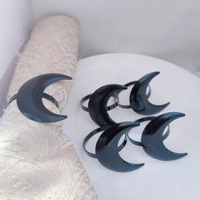 3 قطع/5 قطع/12 قطع حلقات مناديل، مستلزمات فندقية لحاملات المناديل، ديكور طاولة المطبخ المنزلية، قطر داخلي عام، حلقات مناديل إبداعية، متعددة الأنماط والألوان من المعدن، مناسبة للحياة اليومية والولائم والضيوف طوال العام