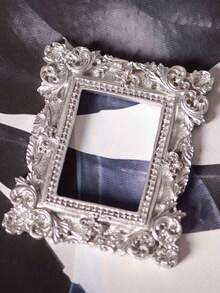 1 Pc Retro Oval Square Resin Photo Frame Ornament Nail Photo Prop Display Decoration Supplies