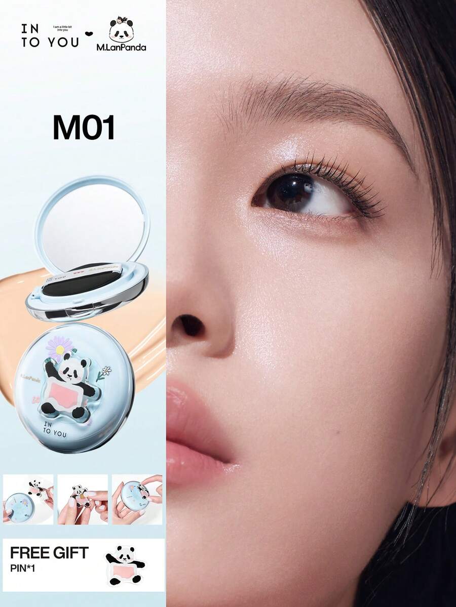 INTO YOU 保湿遮瑕气垫粉底液（梦兰系列），控油清爽 - M01 - 查看 1