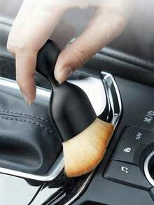 Nano Fiber Soft Cleaning Brush, Multipurpose Gentle Cleaner For Car, Keyboard, Crevices, Desk, Car Interior And More - Black - View 3