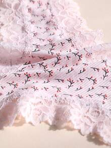 5pcs/Pack Women's Sexy Lace Patchwork Seamless Low-Rise Thong Panties, Soft, Comfortable, Breathable, Suitable For Yoga, Sports And Daily Wear - Multicolor - View 10