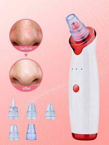 1pc Women's Vacuum Blackhead Remover, Facial Pore Blackhead Suction Device, Portable Facial Pore Cleaner, Can Effectively And Gently Remove Blackheads Safely, Suitable For Both Men And Women, No Pain Caused. - Multicolor - View 12