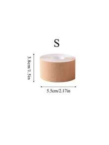 1 Roll Of Breast Enhancement Tape - Self-Adhesive Elastic Breast Enhancement Tape, Breast Lift Strapless Bra, Comfortable And Breathable Stretch Fabric, Invisible Support, Free Cut, Suitable For Strapless Backless Dress - Khaki - View 13