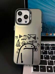 Ốp lưng điện thoại hình ghép toán vui nhộn - Mặt sau mờ chống sốc, tương thích với Apple 11, 12, 13, 14, 15, 16, 17, 12 Pro, 13 Pro, 14 Pro, 15 Pro, 16 Pro, 14 Plus, 15 Plus, 12 Pro Max, 13 Pro Max, 14 Pro Max, 15 Pro Max, 16 Pro Max, 17 Pro, 17 Pro Max, 17 Air Series, ốp bảo vệ điện thoại, ốp điện thoại đôi, quà tặng cho bạn trai/bạn gái, quà tặng ngày lễ. - màu đen - Xem 1