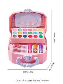 Kids Makeup Set, Pretend Play Makeup Toy For Girls, Princess Cosmetic Playset, Fashion Makeup Party Role Play, Birthday Christmas Gift For Girls - Multicolor - View 7