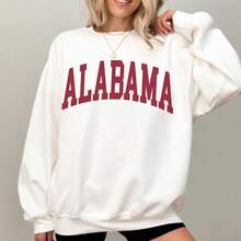 Sweatshirt, Vintage University Crewneck, Bama Tshirt,  Sweater,  Gift - Xám - Xem 3