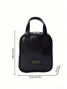 2/1pc Multi-Layer Shell Shaped Cosmetic Bag, Makeup Organizer Pouch, Letter Pattern Makeup Bag, Portable Leather Waterproof Cosmetic Case, Makeup Organizer Bag, Travel Makeup Bag, Cosmetic Storage Bag, Travel Essentials, Travel Toiletry Accessories, Bridesmaid Gift, Gift For Her