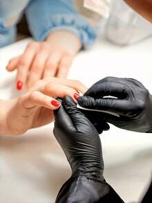 50/100pcs Black Nitrile Gloves, Powder-Free, Durable. Sizes: S, M, L, XL. Disposable Household Cleaning Gloves, Suitable For Kitchen, Bathroom, Cleaning, Tattoo Shops, Salons, Hair Dye, Pet Care, Beauty Supplies And Household Tools (Excluding Packaging Box) - Multicolor - View 5