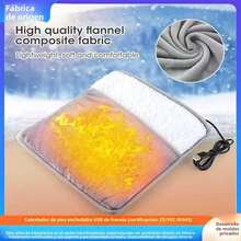 Calentador de pies con temperatura constante, almohadilla eléctrica para pies, calentador de pies sin agua, conexión USB, calefacción abdominal y de cintura. - Blanco - Ver 1