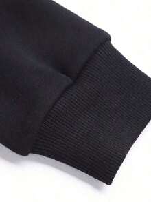 Airlia Fran  Georgia Tech Yellow Jacket Pattern  Hoodie - Soft Polyester, Casual Cover Headband  Pocket |     Perfect For Fall And Winter |     Machine Washable |     Ideal For Halloween And Christmas Gifts Halloween, Christmas, Merry Comfortable And Warm Mens Clothes - 黑色 - 查看 3