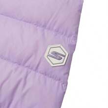 Skechers Women's Lightweight Down Jacket, Casual Outdoor Travel Hooded Bomber Jacket - Breeze Purple - View 4