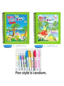 1pc Reusable Coloring Book, Coloring Book, Painting, Painting Toy - Multicolor - View 9