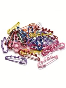 10 chiếc kim băng lớn 50mm nhiều màu sắc, đế trơn, thích hợp để làm trang sức, trang trí túi xách và quần áo, đồ thủ công DIY - Kim băng đế trơn dùng cho phụ kiện DIY - Nhiều màu - Xem 6