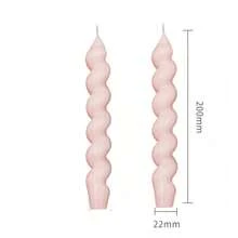 Colorful Spiral Candles, Geometric Branch-Shaped Slender Candle Holders, Atmospheric Decorative Candle Set, Suitable For Minimalist Dining Table - Multicolor - View 15