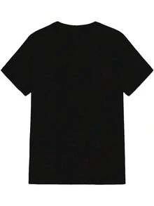 1 PcsMen's Summer New Arrival T-Shirt, The , Hyper - Detailed Graphic Of An Island Paradise Within A Drink Is A Showstopper.Street Style, Vacation Style.Round Neck, Hot Selling Top Tee, Men's Black Short-Sleeve T-Shirt180g 100% Cotton - 黑色 - 查看 2