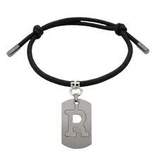 1 pièce Collier réglable pour chien de compagnie avec 26 charms de lettres majuscules, accessoire de décoration de nom de compagnie de mode, convient aux chiens petits/moyens/grands pour l'intérieur et l'extérieur - Multicolore - Voir 23