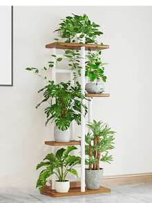 3层/5层室内植物架，花架锻铁架，适用于室内客厅、阳台等场所，节省空间，多层锻铁花盆架展示架，适用于客厅、露台和阳台。 - 彩色 - 查看 11