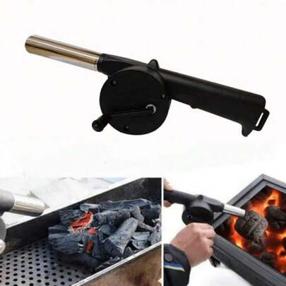 Portable Manual Bellows For Barbecue, Camping And Fire Starting - Efficient And Easy-To-Use Stove Accessory, Suitable For Grilling, Picnics, Camping And Fire Building - Efficient And Easy To Use, Charcoal Grill Blower Fan, The Perfect Gift Choice For Stove Accessories! Camping Cookware, Camping Supplies, Barbecue Supplies, Kitchen Supplies, Camping Accessories, Barbecue Accessories, Kitchen Gadgets