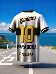 Boca Juniors Camisa clásica retro para hombres y mujeres Deportes al aire libre Ocio Secado rápido Impresión 3D para adultos y niños - ZKF-22455 - Ver 3