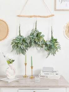 50pcs/25pcs/1pc Artificial Mixed Eucalyptus Branches & Leaves Bulk, 4 Types Fake Green Eucalyptus Leaves Decor Picks, Artificial Green Plant Branches Spray, Suitable For DIY Bouquets, Flower Arrangements, Home Decor - Multicolor - View 8