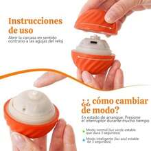 Pelota de Juguete para Perros,3 Piezas Durable Motion Dog Toys Rolling Ball Toys for Puppy/Small/Medium/Large Dogs (Multicolor)(orange) - Multicolor - Ver 5