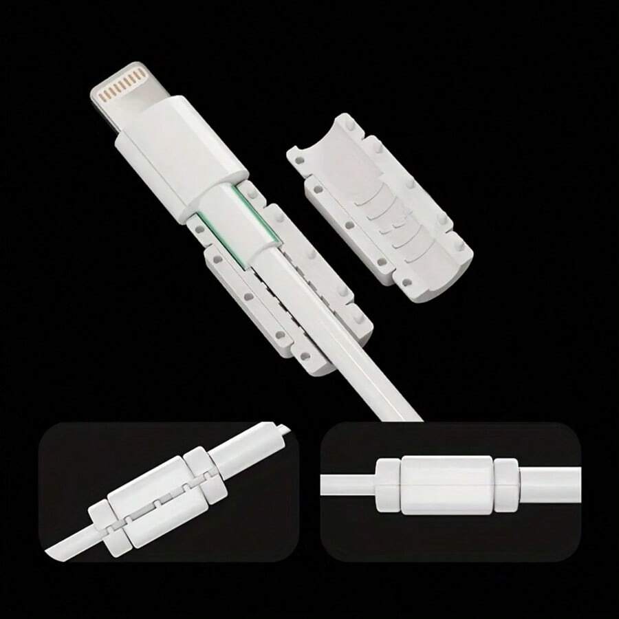 8pcs Heavy Duty Cable Protector Sleeves, Non-Electronic Charger Line Protector, Scratch & Damage Resistant, Compatible With USB
