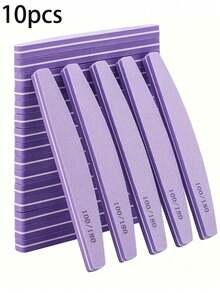 10/5/1pc Purple/Pink Multi-Size Sponge Nail File Set, Soft Sponge Nail Polishing, Easy To Grip, For Filing And Polishing Nails - Multicolor - View 18