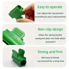 5/10/15/20/25个装温室塑料夹，适用于框架、园艺薄膜固定，重型温室夹，耐用塑料结构，园艺和农业用途，园艺薄膜夹，植物桌框架固定器，耐用塑料材质