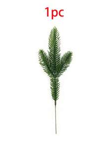 24 szt. sztucznych igieł sosnowych, świąteczny wieniec z gałązek igieł sosnowych, zielone rośliny, igły sosnowe, sztuczne zielone liście, igły sosnowe, idealne do akcesoriów DIY, używane do świątecznych wieńców i dekoracji ogrodowych, na Boże Narodzenie, Nowy Rok, do codziennego użytku w domu i na inne aktywności na świeżym powietrzu, ozdoby świąteczne, ozdoby choinkowe, dekoracje stołu wigilijnego