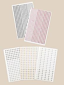 STARTTOOS 2mm/3mm/4mm Self-Adhesive Rhinestone Metallic Face Decoration Gems Y2K Holiday Party Daily Makeup DIY Face Decoration Music Festival Makeup Ball Face Decoration Gems - Multicolor - View 9