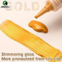 2pcs Marie's Pearlescent Pink Acrylic Pigment With Detail Paintbush, Brightly Colored Metallic Pigment (50ml/1.69oz 1pc), Professional Art Supplies For Rock, Wood, Glass, Artists, Adults, Painting In Chrstmas - Sets - View 8