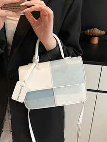 Milky White Minimalist Handbag! Elegant High-End Vibe, Versatile Tote & Crossbody Design