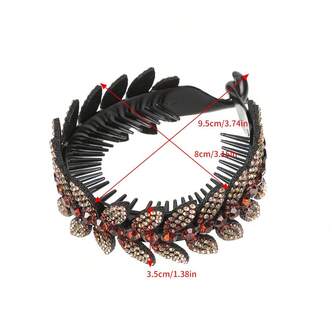 Rhinestone Olive Leaf Bun Maker Hair Clip, Women Hair Accessories, Twist Claw Clip, Bling Ponytail Holder, Hair Slide, Hair Barrettes